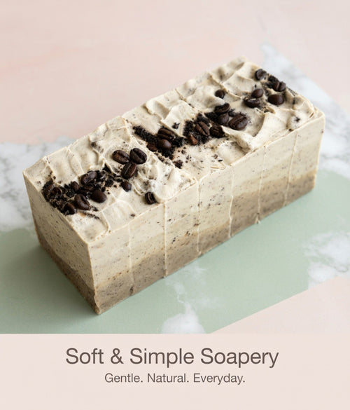 Coffee -  Soft & Simple Handmade Soap Bar - Gentle Everyday Clean