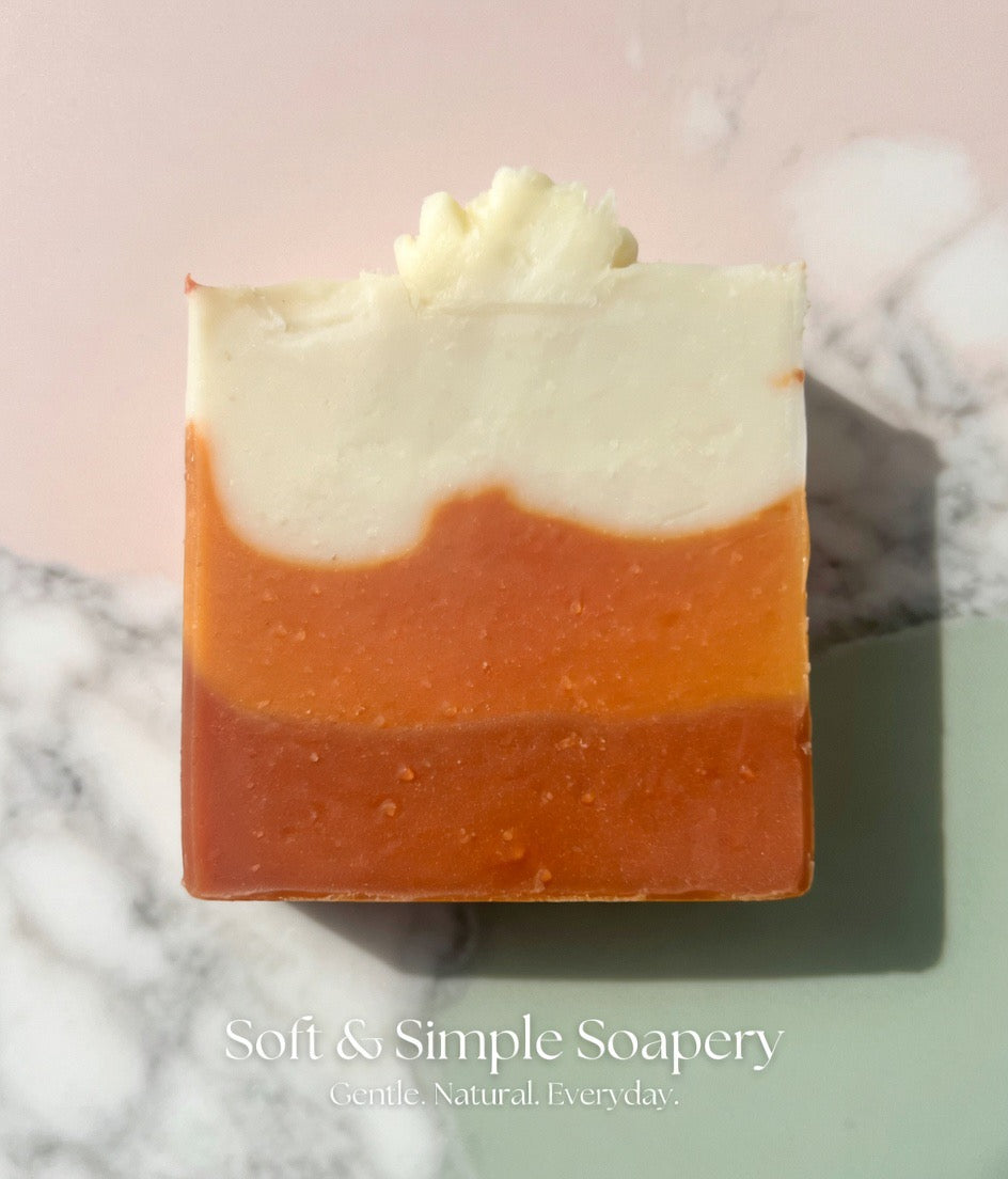 Sunset - Soft & Simple Handmade Soap Bar - Gentle Everyday Clean