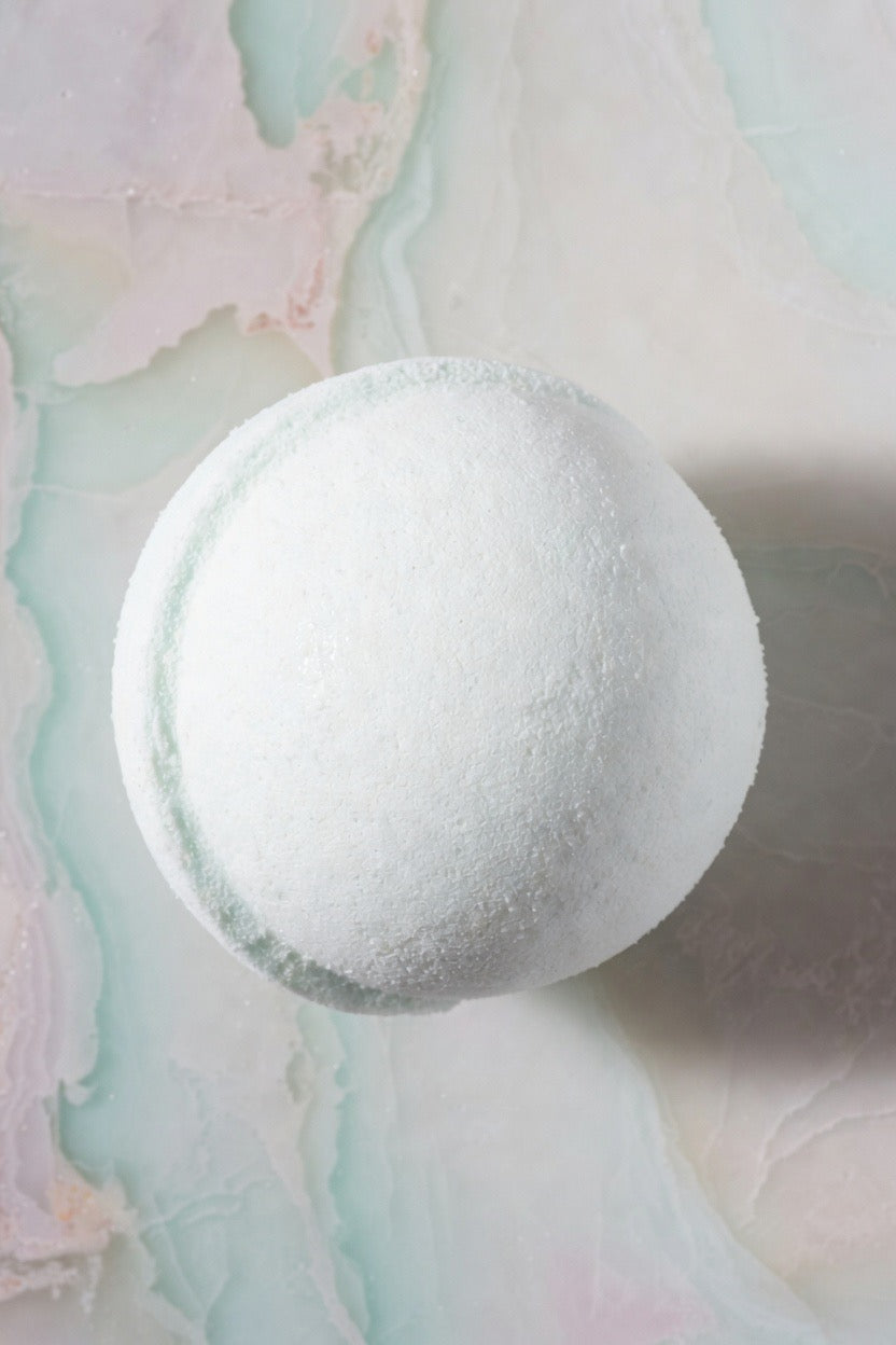 Peppermint Essential Oil Bath Bomb | Kind to Sensitive Skin | Soft and Simple Soapery