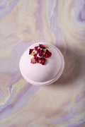 Geranium Rose Essential Oil Bath Bomb | Kind to Sensitive Skin | Soft and Simple Soapery