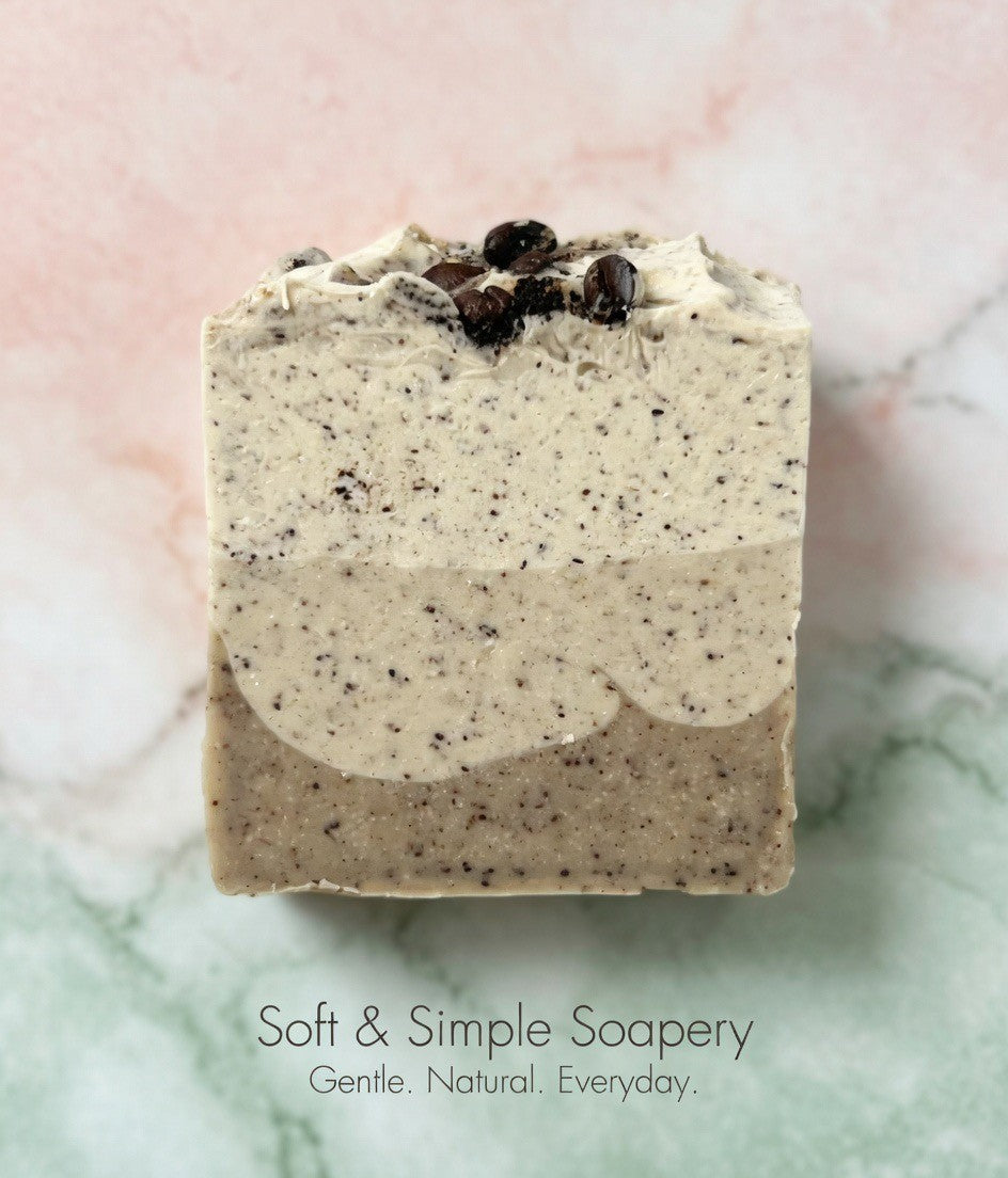 Coffee -  Soft & Simple Handmade Soap Bar - Gentle Everyday Clean